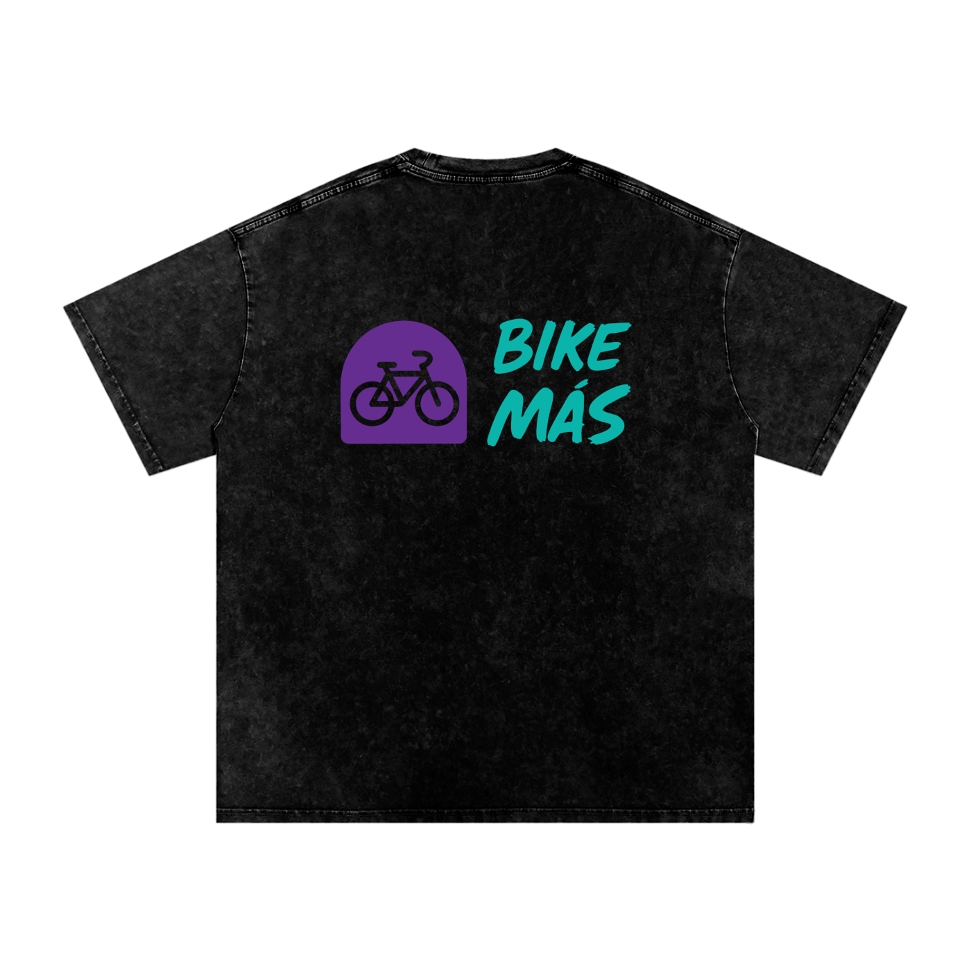 Vintage Acid Wash Bike Más T Shirt