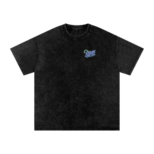 Vintage Acid Wash Bike Más T Shirt